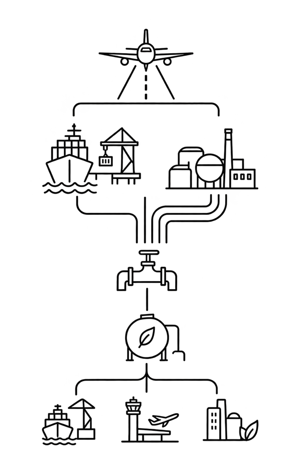 Illustration infrastruktur