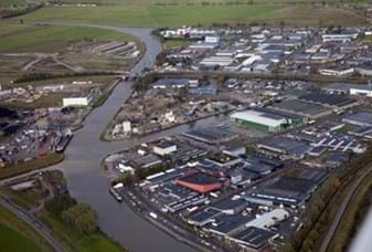 Aerial photo of Leeuwarden, de Zwette Industrial estate