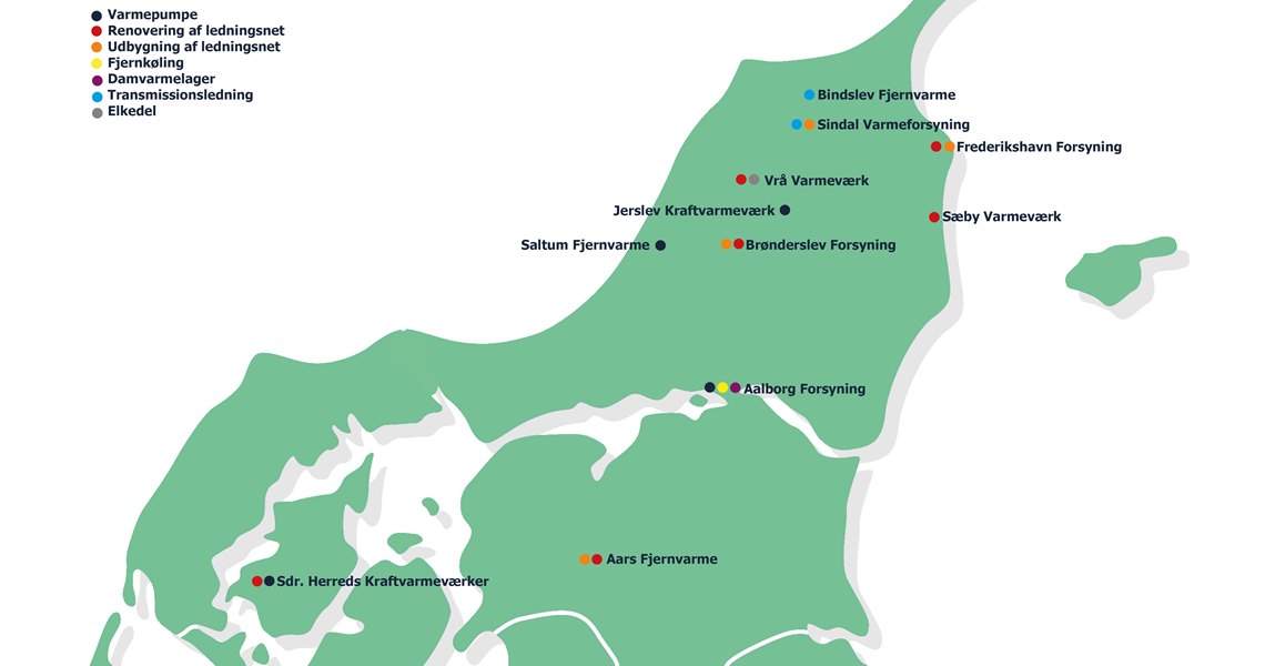 Projektoversigt på kort