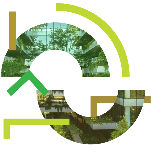 Green abstract circle